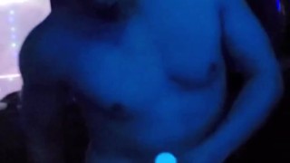 Curtis Phoenix cums on sheet riding bad dragon