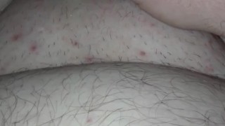 Driping cum from small dick