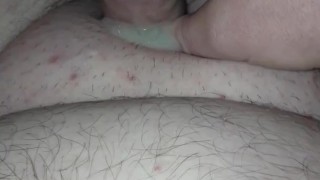 Driping cum from small dick