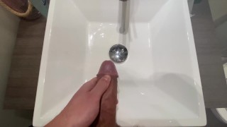 Johnny The Long Piss (Piss and cum in toilet)