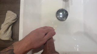 Johnny The Long Piss (Piss and cum in toilet)