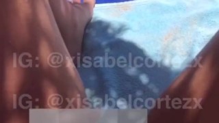 Holiday vlog | teasing | Dutch girl masturbating on the beach