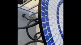 Mj Moore Being A Tease on the Balcony 