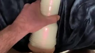 Using my fleshlight while my gf and her friends are in the next room