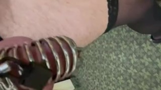 Cross dresser alone in hotel 