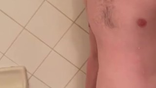 Cody Baker masturbating in the Shower
