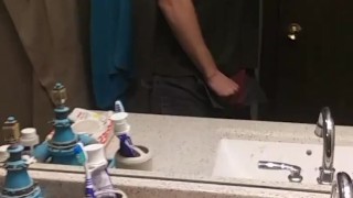 Sean Solo and Horny Stroking Cock and Playing with Butt