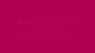 Anouk Tranny Slut - Huge Double Dildo Anal Training