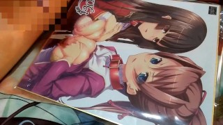 二次元巨乳に精液ぶっかけ【変態オタクのオナニー】