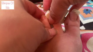 Painting toenails 1 part 1 of 2 foot fetish - glimpseofme