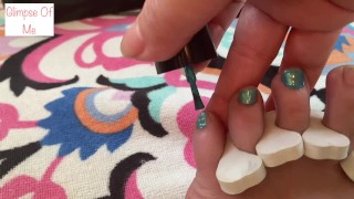 Painting toenails 1 part 1 of 2 foot fetish - glimpseofme
