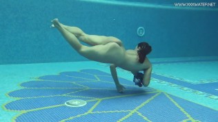 Hottest Nudist Sazan Cheharda Alone in the Swimming Pool 