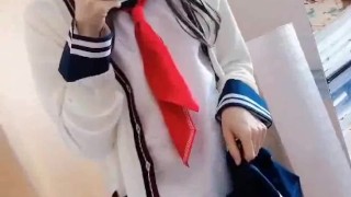 Crossdresser sissy jerkoff solo