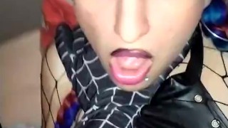 Spiderman hard fuck goddess Elf girl with pussy pump