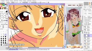 Speed Paint Chara en la playa
