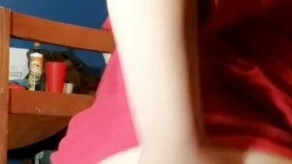 First time riding a dildo (blooper at the end) 