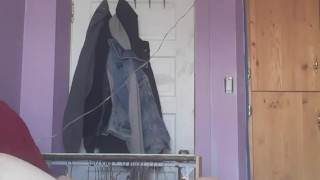 Jerk off in the window