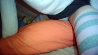 TCD Kiara, Pillow humping in little white panties