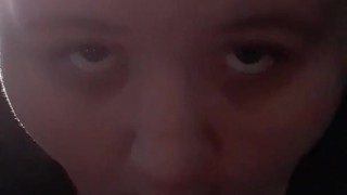 Bbw college girl taking toy down throat