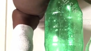 Me getting fucked with HUGE BOTTLE (Subscribe)