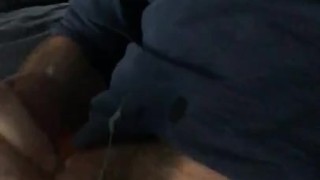 Throwback cumshot