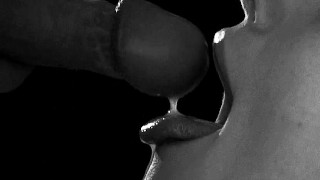 Slow Motion Cum in Mouth! Model Swallows a Huge Load of Cum After Photoshoot