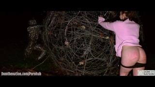 19 year-old submissive Lexi Grey gets face fucked and takes on the world with her ass