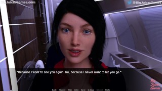 Love in the Clouds above Trinity: Flight attendant gets fucked in the airplane toilet (HD Gameplay)