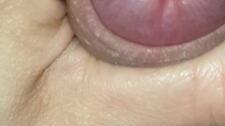 Fast cum, precum over glans, close-up, 4k 60fps