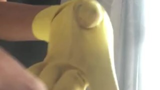 Latex glove fetish