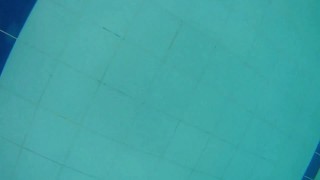 Boy masturbates in the pool / squirting cum