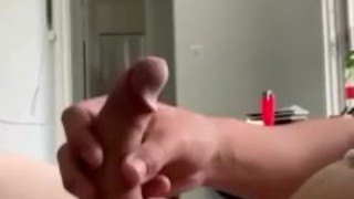 Playing with my cock 