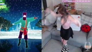 SWEATY CUTE E GIRL DANCING TO RASPUTIN