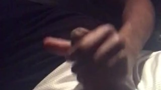 Playing with my dick in the front seat of the Uber 