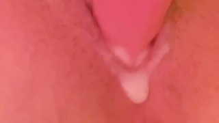 Watch me fuck myself with pink dildo 