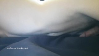 Twink humps sofa and CUMS MOANING