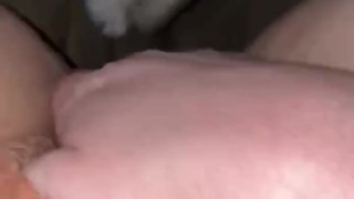 Chubby White Girl Plays With Wet Pussy While Her Boyfriend Is Away
