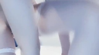 Fuck herself using big bliack dildo and mask