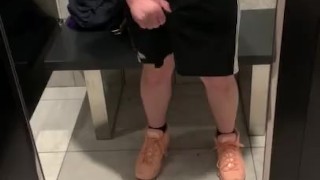 Big Guy Shows Off Thick Dick in the Gym Locker room