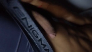 LATIN BOY MASTURBATES ON TOP OF HER UNDERWEAR AND Cums ON IT!