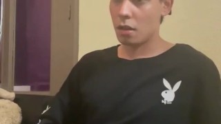 Horny Boy Creamy Cum Through Tommy Underwear