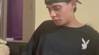 Horny Boy Creamy Cum Through Tommy Underwear