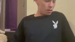 Horny Boy Creamy Cum Through Tommy Underwear