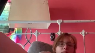 BBW fucks herself with dildo 