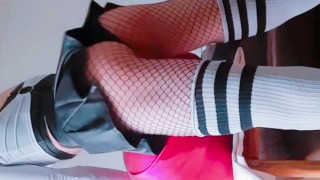 CocoaShea Edges and bounces off of her toy in Slow motion 