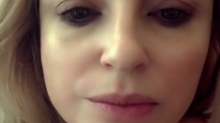 Licking StepDaddies Cum off my glasses gets my tight pussy wet