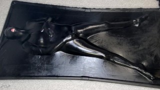 Vacbed + Lube + Bad Dragon Nox Dildo + Wand = Multiple Orgasms for Miss Perversion
