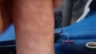 I stoke my hard cock