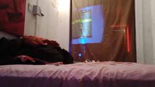 Twink plays with Monster cock