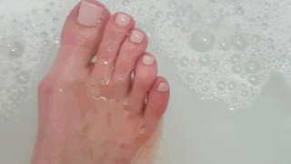 Cleaning My Tired Foot! Gets Right In-between The Toe